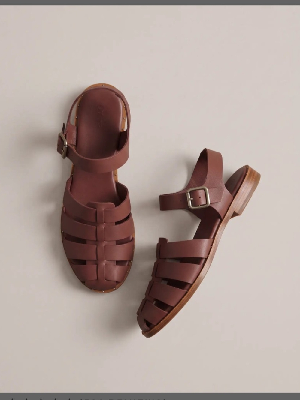 Quince Italian Leather Fisherman Sandal NIB